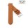 Feines flaches Easy-Klick Kalbsleder Uhrenarmband Modell Kuba-XL cognac 12 mm
