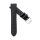 Eidechsen-Struktur Uhrenarmband Modell Indore schwarz 16 mm