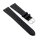 Eidechsen-Struktur Uhrenarmband Modell Indore schwarz 22 mm