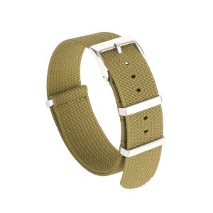 GEO-Straps Nato Canvas-Nylon Uhrenarmband Modell Quest-S khaki 20 mm