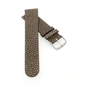 Perlrochen-Style Uhrenarmband Modell Rocco mocca 18 mm