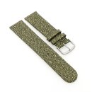 Perlrochen-Style Uhrenarmband Modell Rocco grün 22 mm