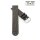 Easy-Klick Perlrochen-Style Uhrenarmband Modell Rocco schwarz 18 mm