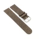 Easy-Klick Perlrochen-Style Uhrenarmband Modell Rocco mocca 20 mm