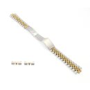 Vintage Jubilee Edelstahl Uhrenarmband Modell RLX-40-SG silber-gold 13 mm, komp. Rolex
