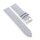 Hybrid Canvas-Leder Uhrenarmband Modell Jupiter grau 22 mm