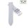 Easy-Klick Hybrid Canvas-Leder Uhrenarmband Modell Jupiter grau 18 mm