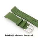 Easy-Klick Premium Silikon Muster Uhrenarmband Modell Faro orange 20 mm