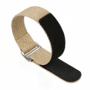 Klett Uhrenarmband Modell Klettone-S beige-creme 20 mm