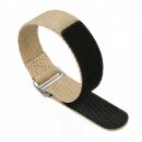 Klett Uhrenarmband Modell Klettone-M beige-creme 22 mm