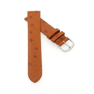Strauß-Style Uhrenarmband Modell Sydney cognac 16 mm