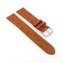 Strauß-Style Uhrenarmband Modell Sydney cognac 20 mm