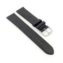 Easy-Klick Strauß-Style Uhrenarmband Modell Sydney schwarz 18 mm
