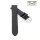 Easy-Klick Strauß-Style Uhrenarmband Modell Sydney schwarz 18 mm