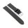 Easy-Klick Strauß-Style Uhrenarmband Modell Sydney schwarz 18 mm