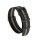 GEO-Straps Nato Canvas-Nylon Uhrenarmband Modell Quest-P schwarz-beige 20 mm