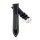 Canvas-Nylon Leder Uhrenarmband Modell Broker schwarz-WN 22 mm