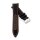 Canvas-Nylon Leder Uhrenarmband Modell Broker schwarz-ON 22 mm