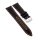 Canvas-Nylon Leder Uhrenarmband Modell Broker schwarz-ON 22 mm