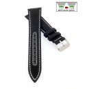 Easy-Klick Canvas-Nylon Leder Uhrenarmband Modell Broker...