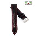 Easy-Klick Canvas-Nylon Leder Uhrenarmband Modell Broker...