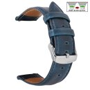 Easy-Klick Kalbsleder Uhrenarmband Modell Galotta blau 18 mm