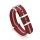 GEO-Straps Nato Canvas-Nylon Uhrenarmband Modell Quest-S rot-beige 22 mm