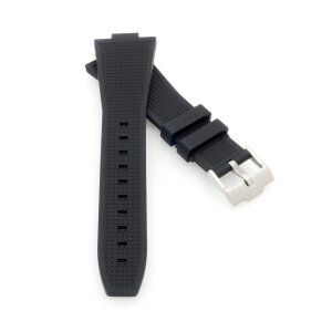 Premium FKM Uhrenarmband Modell PRX-81 schwarz 12/27 mm, komp. Tissot PRX