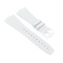 Premium FKM Uhrenarmband Modell PRX-81 weiß 12/27 mm, komp. Tissot PRX
