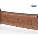 Fluco Uhrenband classic Kroco mittelbraun 18 mm Handarbeit