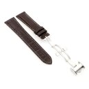 Alligator Uhrenarmband Modell Longi-FS-S mocca 22 mm, kompatibel Longines