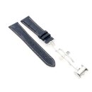 Easy-Klick Alligator Uhrenarmband Modell Longi-FS-S blau 20 mm, kompatibel Longines