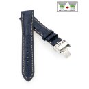 Easy-Klick Alligator Uhrenarmband Modell Longi-FS-S blau...