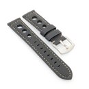 Vintage Rallye Uhrenarmband Modell Jülich grau 22 mm