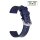 Easy-Klick FKM-Kautschuk Uhrenarmband Modell Rescue blau 21 mm