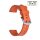 Easy-Klick FKM-Kautschuk Uhrenarmband Modell Rescue orange 21 mm