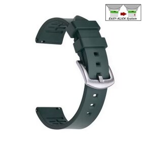 Easy-Klick FKM-Kautschuk Uhrenarmband Modell Rescue grün 22 mm