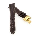 Alligator Uhrenarmband Modell Longi-FS-G mocca 19 mm,...