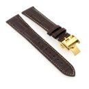 Alligator Uhrenarmband Modell Longi-FS-G mocca 22 mm, kompatibel Longines