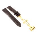 Alligator Uhrenarmband Modell Longi-FS-G mocca 22 mm, kompatibel Longines