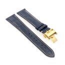 Easy-Klick Alligator Uhrenarmband Modell Longi-FS-G blau18 mm, kompatibel Longines