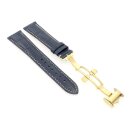 Easy-Klick Alligator Uhrenarmband Modell Longi-FS-G blau18 mm, kompatibel Longines