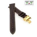 Easy-Klick Alligator Uhrenarmband Modell Longi-FS-G mocca...