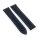 Premium Hybrid Uhrenarmband Modell Alzey-OS schwarz-blau 20 mm, komp. Omega