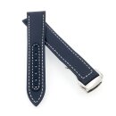 Premium Hybrid Uhrenarmband Modell Alzey-FSS blau-WN 20...