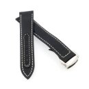 Premium Hybrid Uhrenarmband Modell Alzey-FSS schwarz-WN...