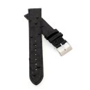 Feines echt Strauß Uhrenarmband Modell Jawa schwarz...