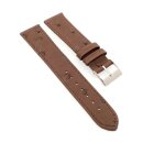 Feines echt Strauß Uhrenarmband Modell Jawa mocca 18 mm