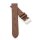 Feines echt Strauß Uhrenarmband Modell Jawa mocca 18 mm