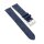 Feines Easy-Klick echt Strauß Uhrenarmband Modell Jawa blau 16 mm